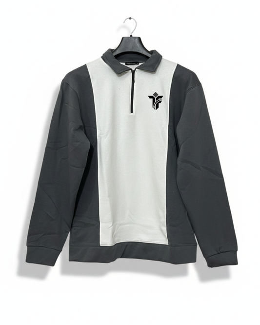 WhiteSmoke Zip-Up Shirt