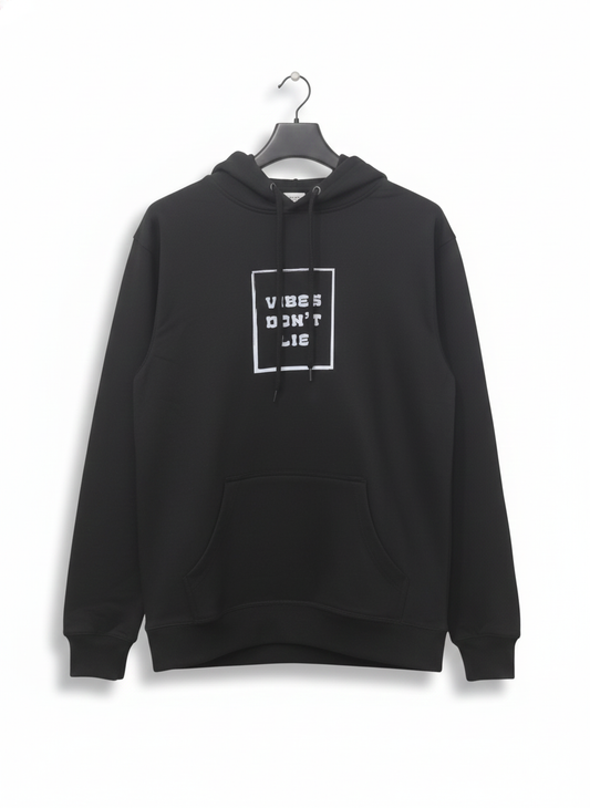 Classic Fleece Black Hoodie
